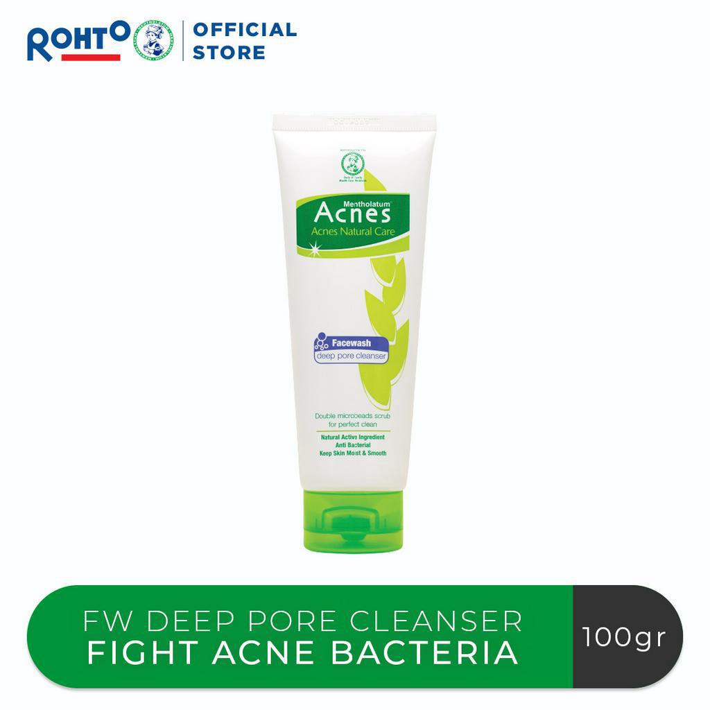 Acnes Natural Care Face Wash Deep Pore Cleanser 100gr