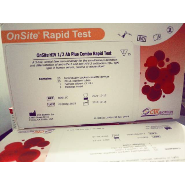 Rapid test HIV card/Device