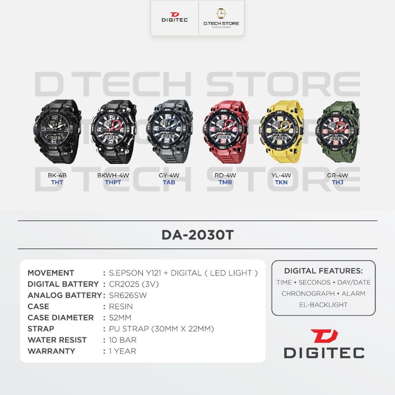 JAM TANGAN PRIA DIGITEC ORIGINAL DA-2030/DG-2030 JAM TANGAN DIGITEC ORIGINAL 100%