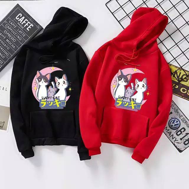 JAYA.Co Sweater Hoodie LUCKY CAT