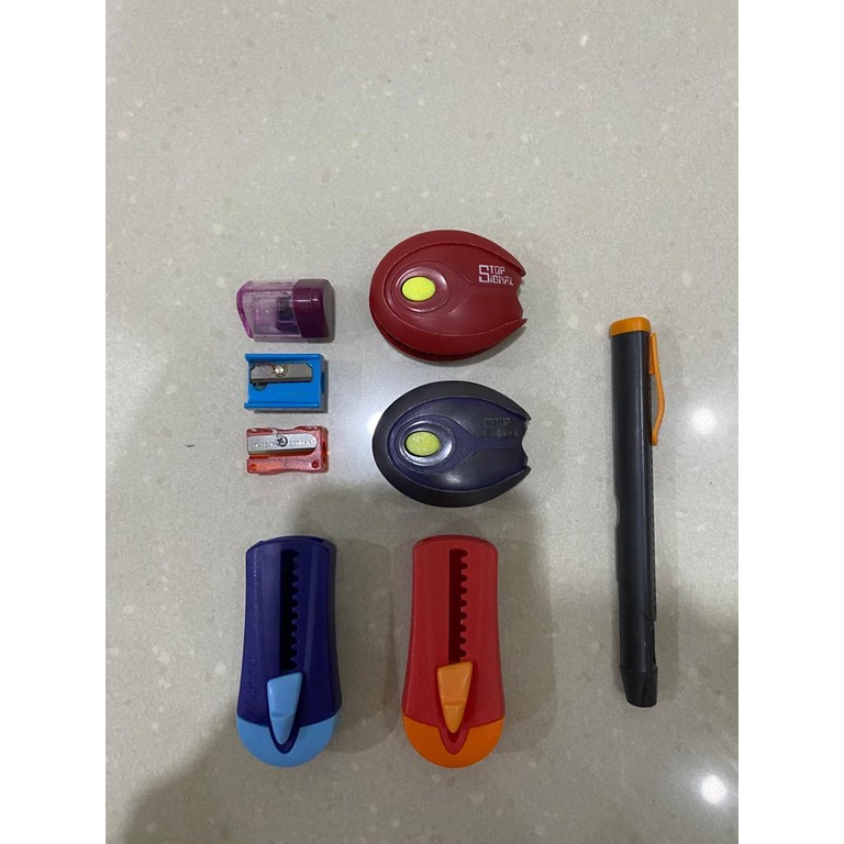

[PRELOVED] ATK ALAT TULIS KANTOR ANAK STATIONARY MAPED PENGHAPUS RAUTAN ONGOTAN STABILO FABER CASTELL BACK TO SCHOOL