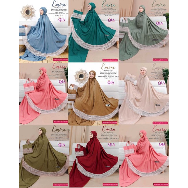 MUKENA JUMBO "EMIRA" MURAH BERKUALITAS BY QIA