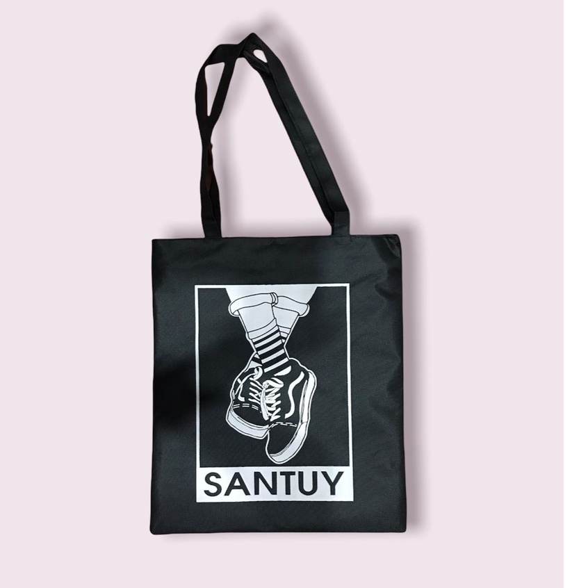 TOTE BAG WANITA KANVAS TOTEBAG PRIA CANVAS MOTIF DENGAN RESLETING