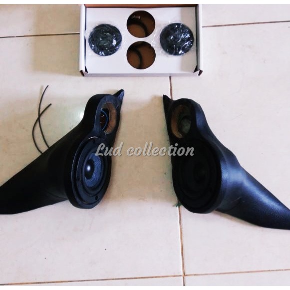 Pilar 3 way mounting midrange 3 inch + tweteer audio mobil KIJANG KAPSUL ( kosongan tanpa speaker )