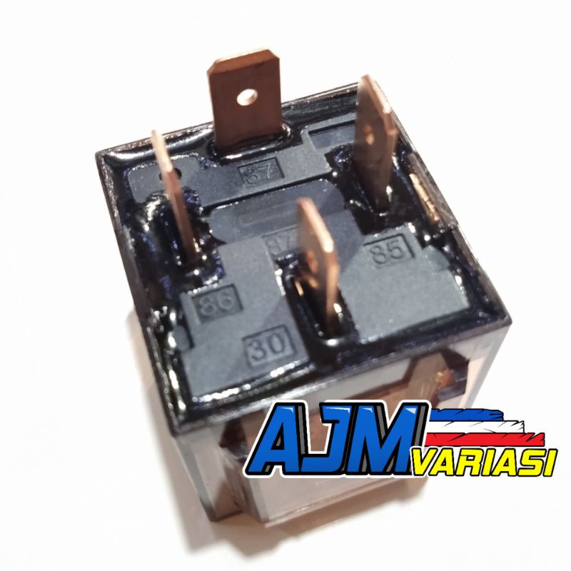 Relay Klakson 4 Kaki 12 Volt 80 Ampere