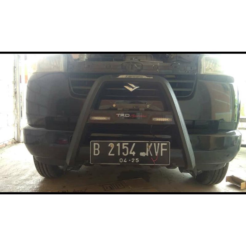 Bemper Bamper Bumper/Tanduk depan TRD+lampu DRL Abs/Plastik Agya/Calya/avanza/rush/ertiga/Xpander/xe