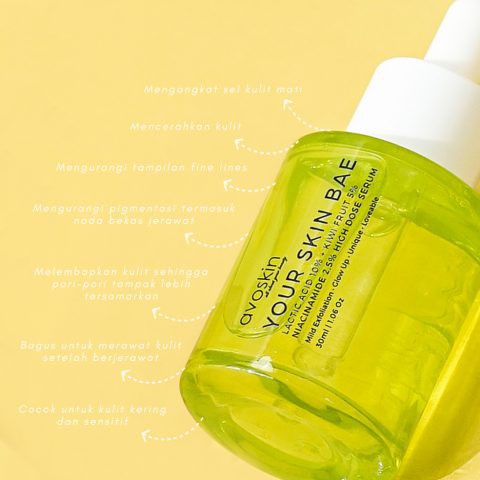 Avoskin Your Skin Bae Lactic Acid 10% + Kiwi Fruit 5% + Niacinamide 2,5% High Dose Serum