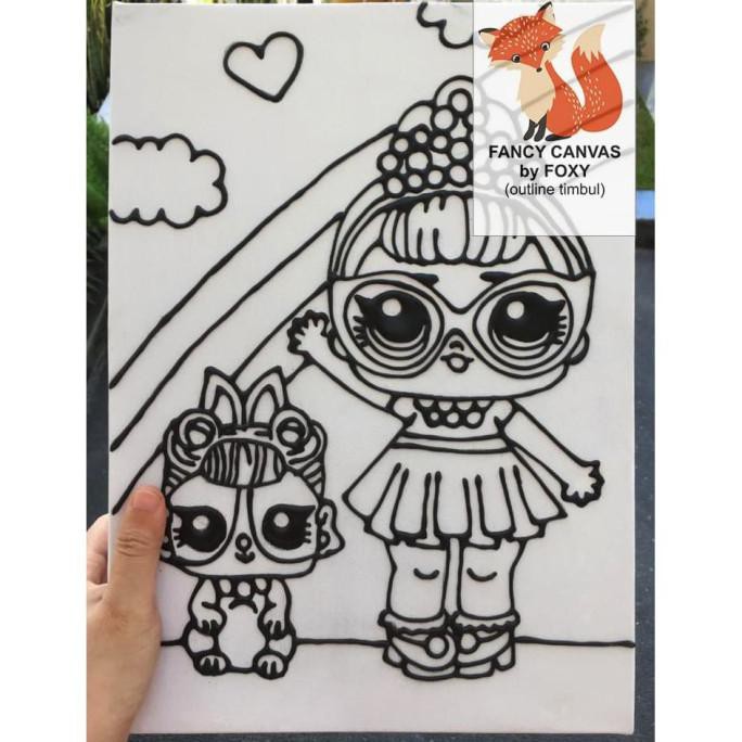 Kanvas Lukis Anak Gambar Lol Surprise Doll Double Cuci Gudang Shopee Indonesia