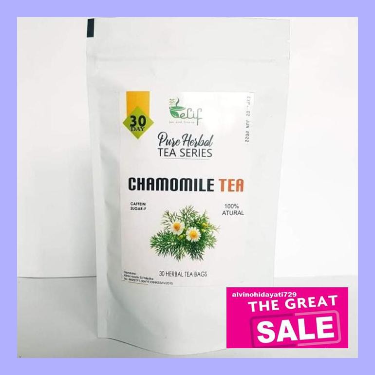 

A50Teh0 Chamomile Tea : Chamomile Flower Tea / Teh Bunga Camomile (30 Tea Bag) Te40Hs0