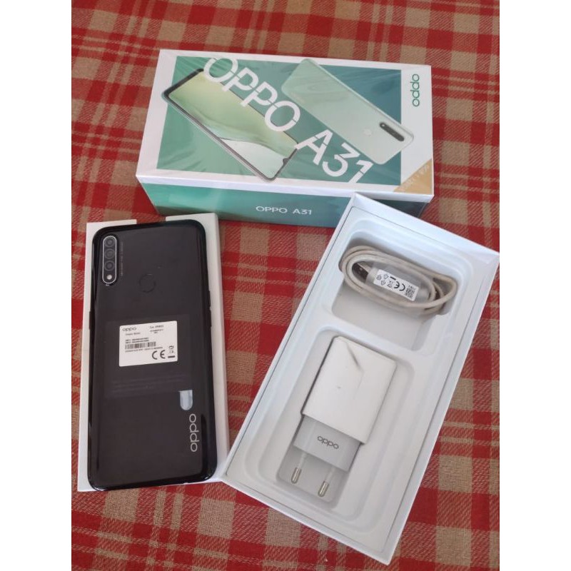 Jual HP Bekas GARANSI RESMI Oppo A31 Ram 6/128gb Fullset Like New HP Seken Second Berkualitas