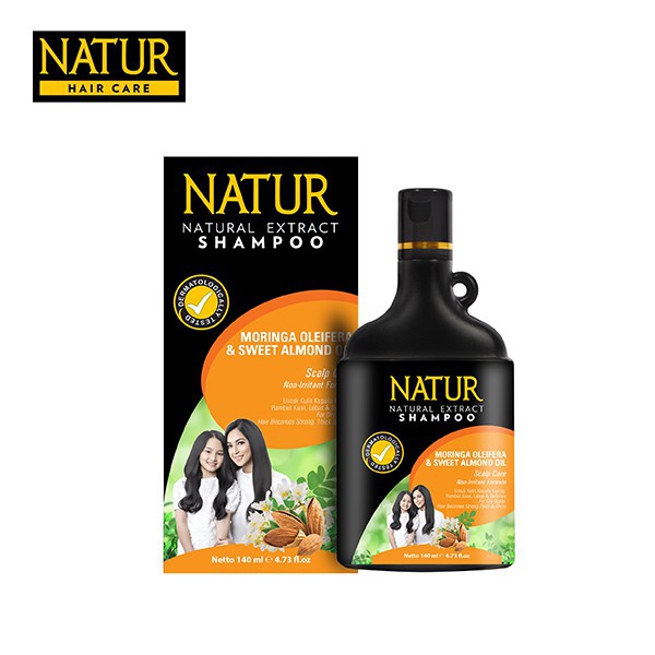 Natur Natural Extract Shampoo Moringa Oleifera And Sweet Almond Oil