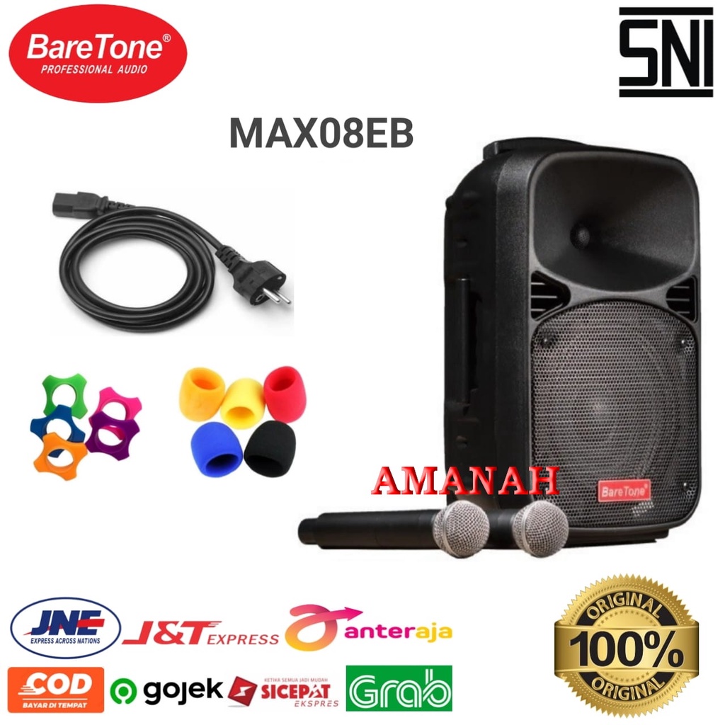 SPEAKER PORTABEL WIRELESS MEETING BARETONE MAX8EB BARETONE MAX 8EB