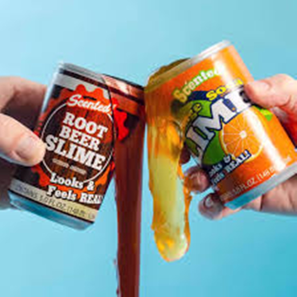 SLIME FACTORY Soda Lot Orange,Root Beer,Grape,ColaLemon TERMURAH