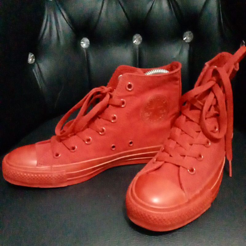 Converse high full red sepatu second branded