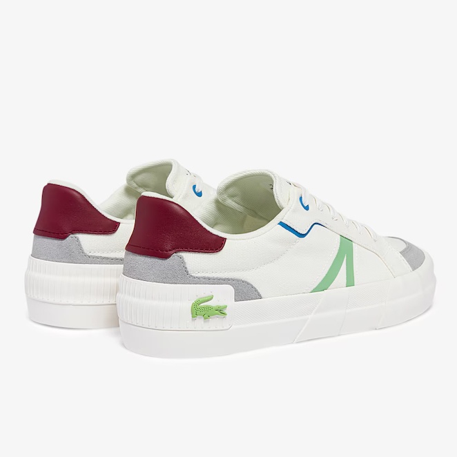 SEPATU SNEAKER CANVAS LACOSTE PRIA ORIGINAL CASUAL KETS PUTIH LM01