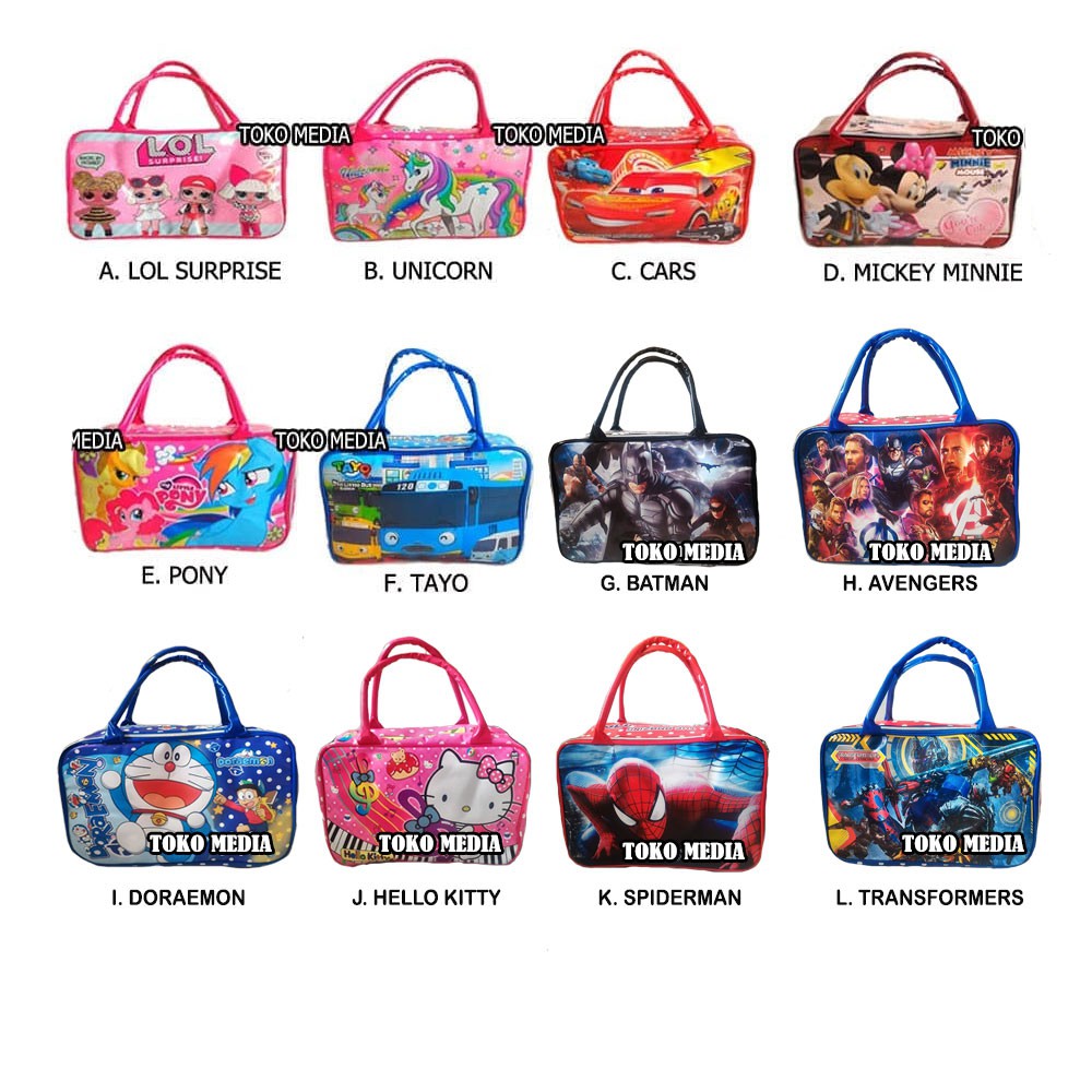  Tas  Travel  Bag Koper Anak  Uk Besar LOL UNICORN DLL 