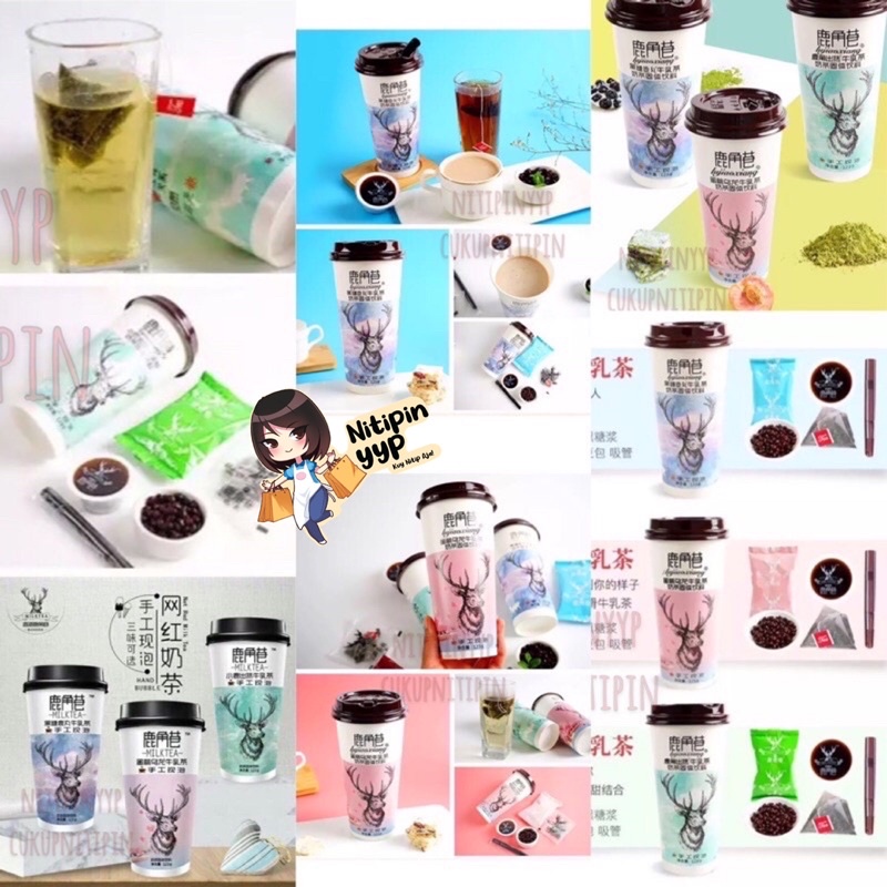 [3 VARIAN] The Alley LUJIAOHANG Milk Tea, Susu The Alley Lu Jiao Hang Milk Tea Cup (123gr)