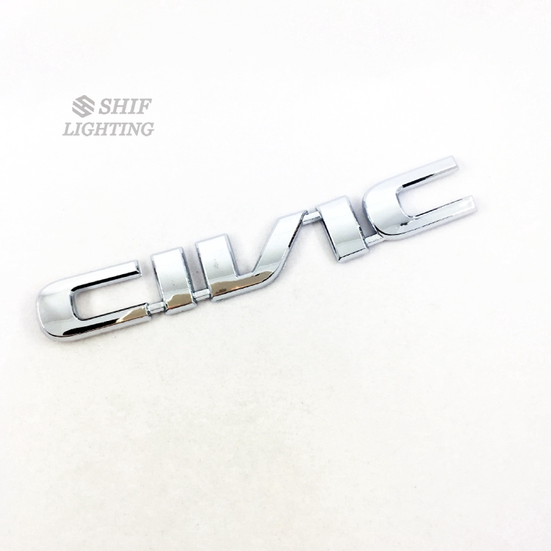 Stiker Emblem Bahan ABS Chrome Civic Logo Untuk Mobil Honda Civic