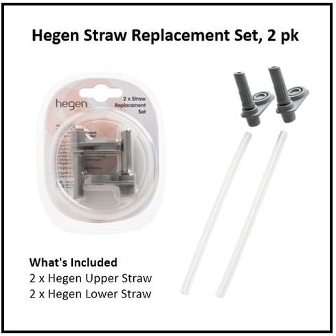 Hegen Straw Replacement Set (2-Pack) / Aksesoris Hegen Straw