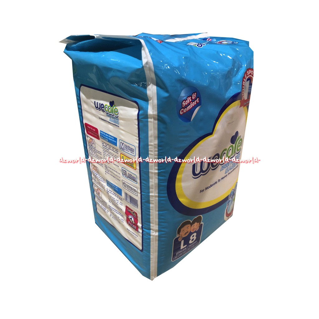 We Care Adult Diapers L 8 Popok Dewasa Wecare Biru Popok Perekat Dewasa