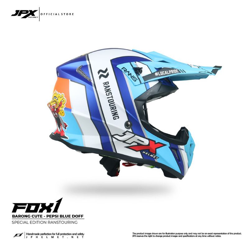 Helm JPX Cross Fox1 Motif RANS TOURING BARONG Special Edition Rans Touring | JPX Cross RansTouring