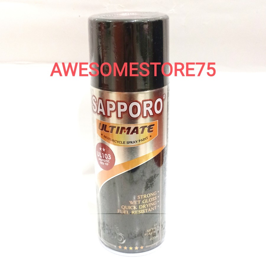 SAPPORO ULTIMATE ** UL103 MAJESTIC RED HP ULTRA DOFF Merah Ultra Cat Semprot Pilox Pylox