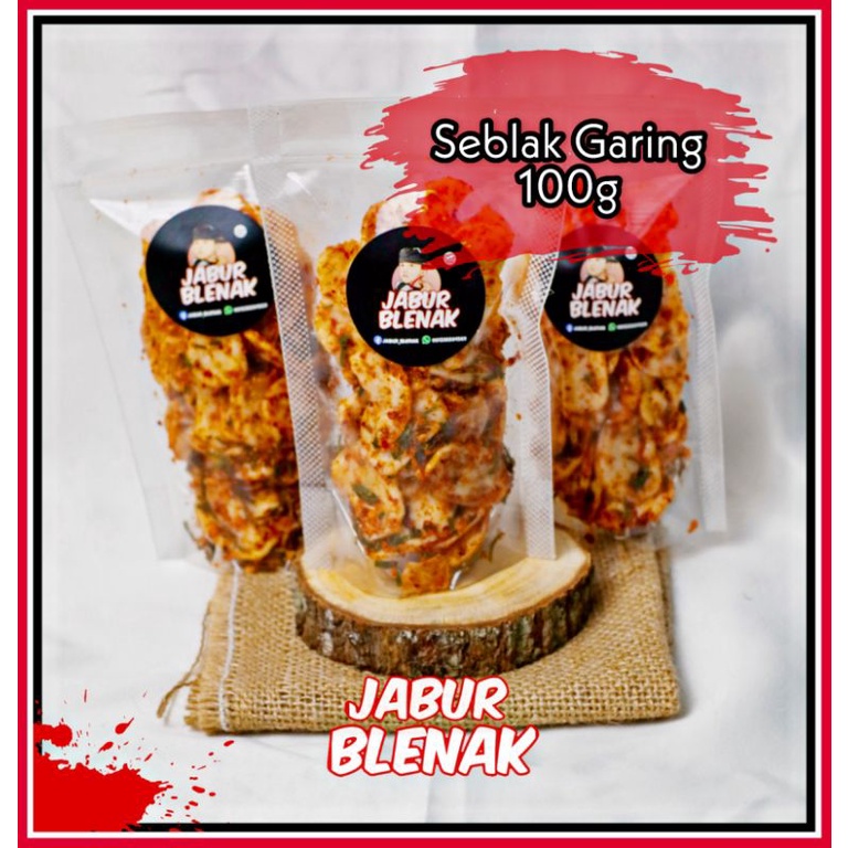 

seblak kering 100g seblak garing pedas daun jeruk JABUR BLENAK khas Indramayu sebring