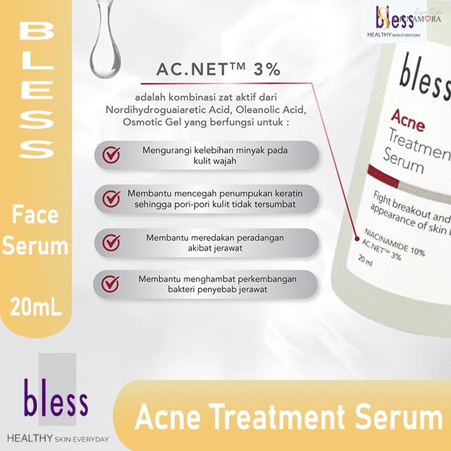 Bless Acne Treatment Serum 20 ml | Serum Untuk Jerawat