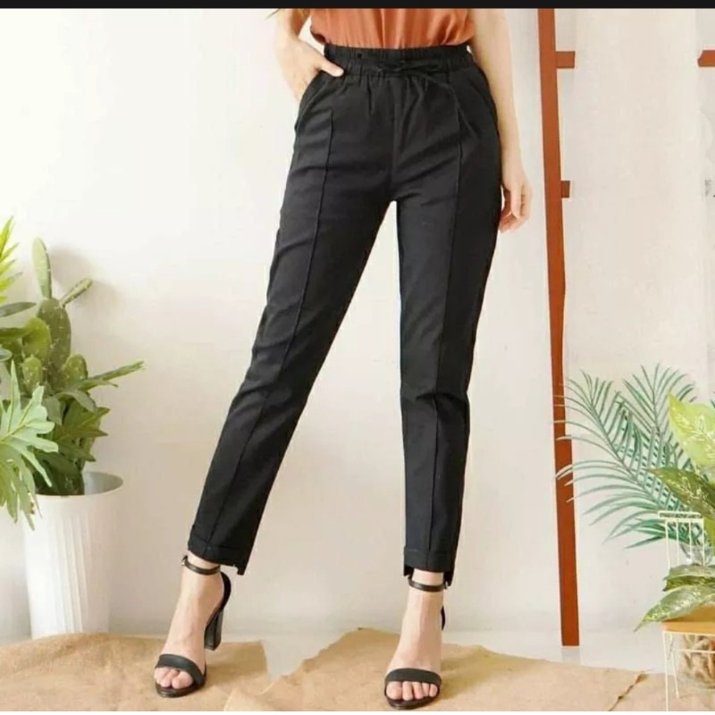 Celana Baggy Pants Combed Stretch Diamond Super Jumbo 5L/6L/7L/8L Bahan Melar Bisa Bayar Ditempat (COD)