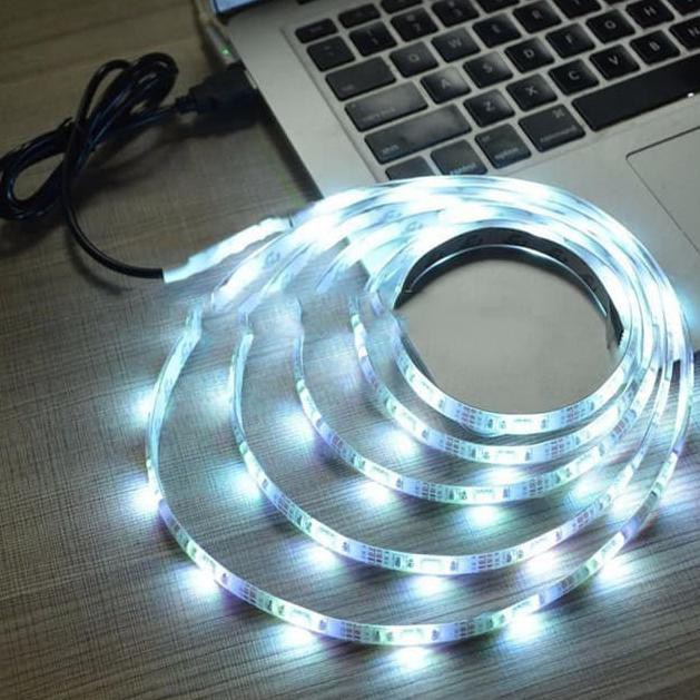 PREMIUM-020  Lampu Led Strip 5050 RGB & USB Controller 1M Lampu Meja PC CPU Desktop