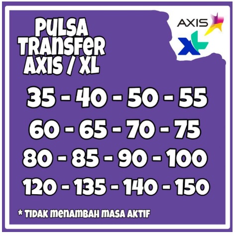 pulsa xl axis transfer termurah (PROMO)