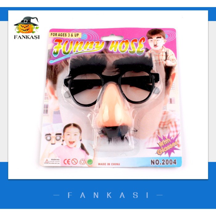 BNGL halloween hidung gesar kacamata funny glasses big nose menjijikan