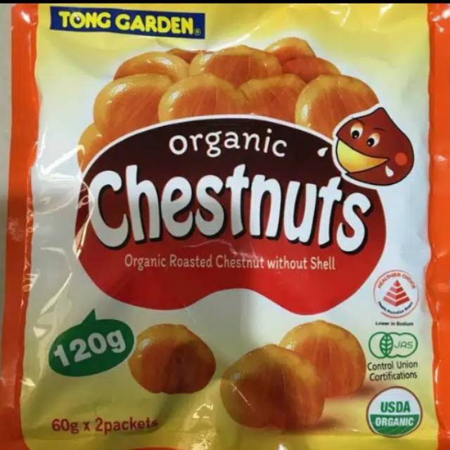 

Tong Garden Organic Roasted Chestnuts - kastanye panggang tanpa kulit