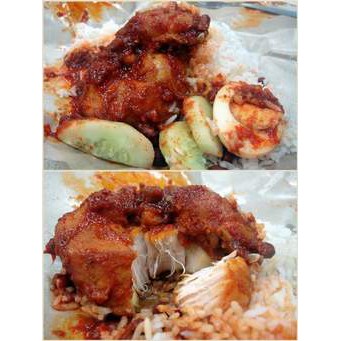 

Ayam geprek pedas manis