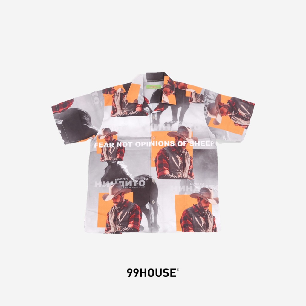 99House Asia | Nindito Flawed Solace Print Shirt | Kemeja Motif - Unisex