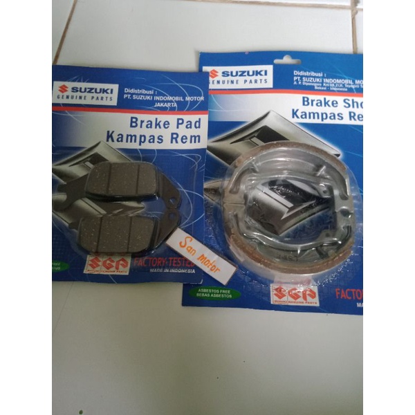 Kampas Rem Depan Belakang Suzuki Spin SkyDrive.