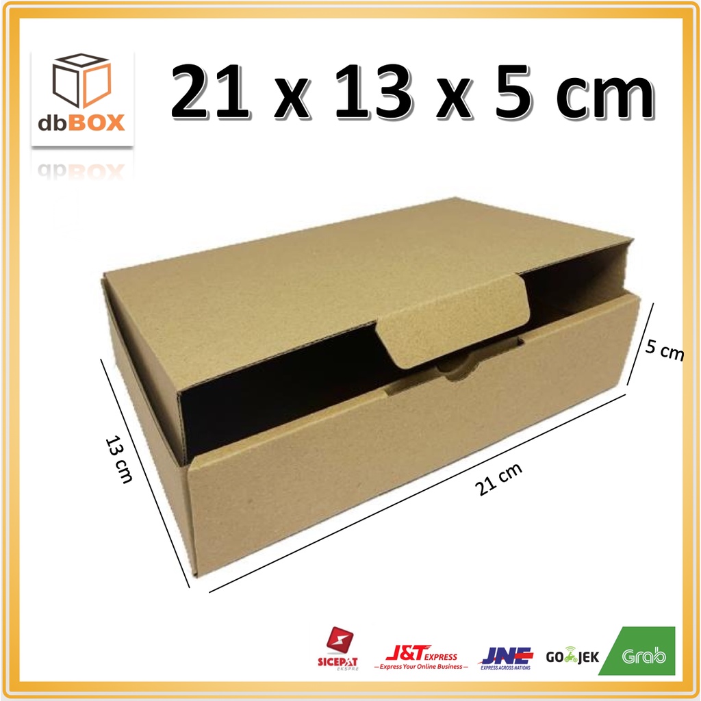 

Kardus 21x13x5 cm -- Die Cut dan easy usage -- kotak brownies
