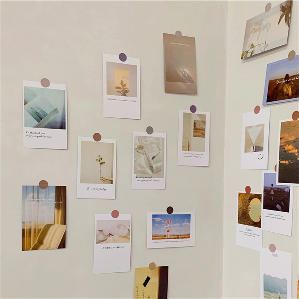 30pcs / Set Kartu Pos Gaya Korea Untuk Dekorasi Dinding
