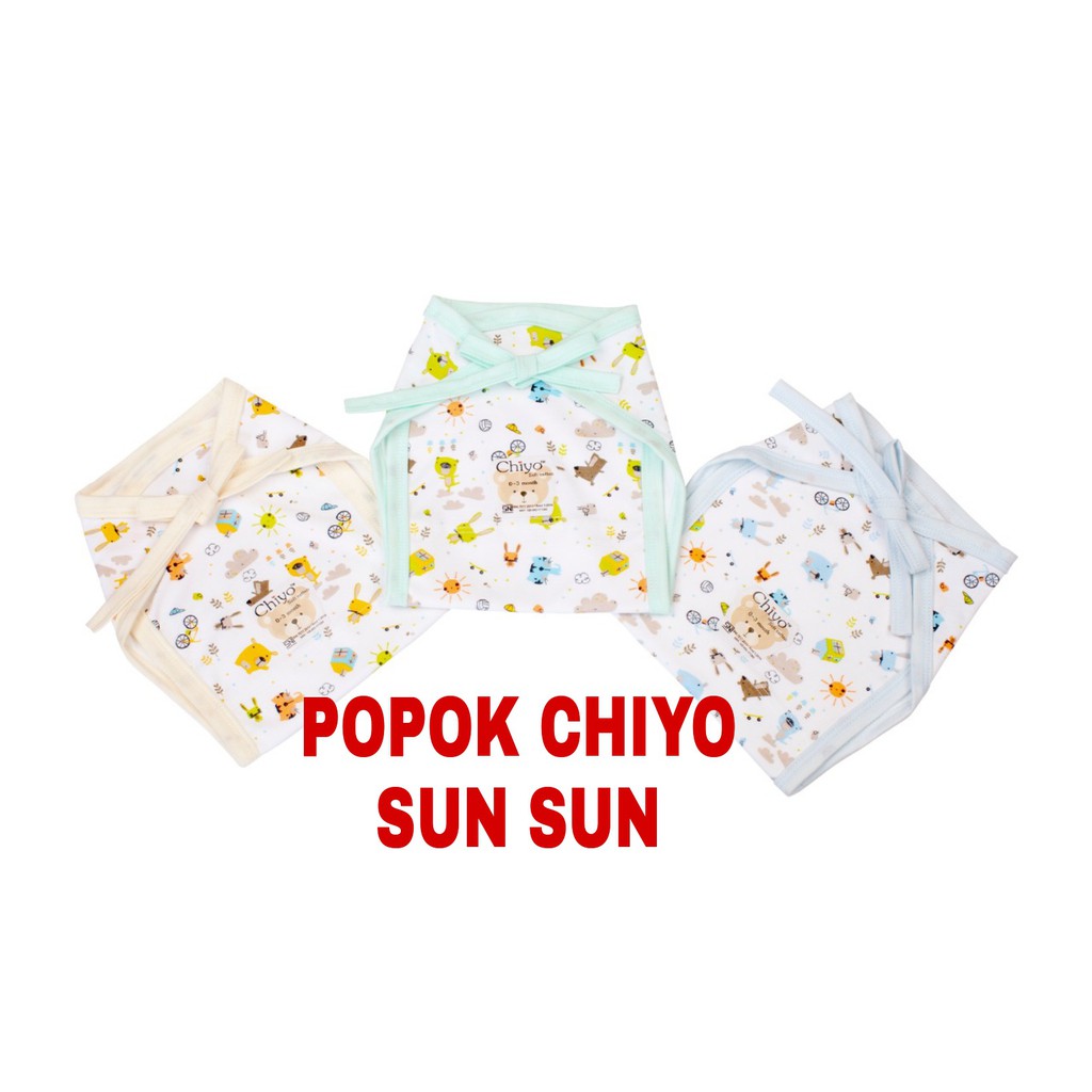 PROMO 7.7 PROMO BAJU LEBARAN MURAH 3 Pcs CHIYO POPOK TALI MOTIF / POLOS / ARUCHI SIZE NEWBORN SNI LEMBUT