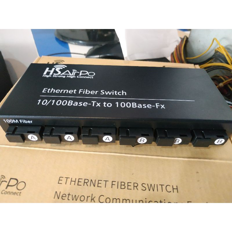 Media converter 6fo 2RJ45