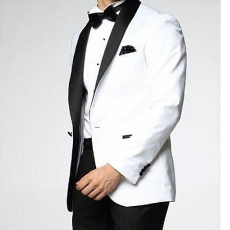 Harga Spesial.. JAS PRIA WHITE-blazer cowok tuxedo putih wedding pesta