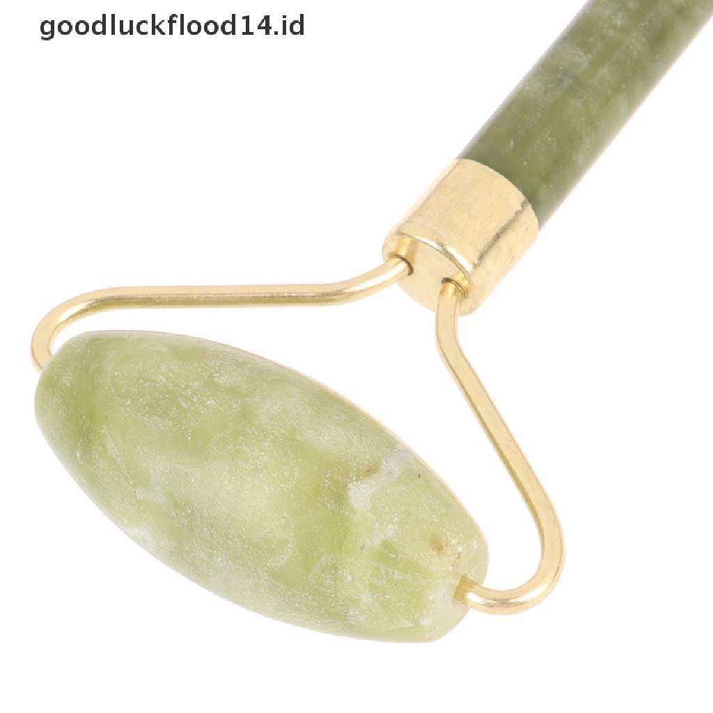 [OOID] Facial Massage Roller Double Heads Jade Stone Face Body Skin Relaxation ID
