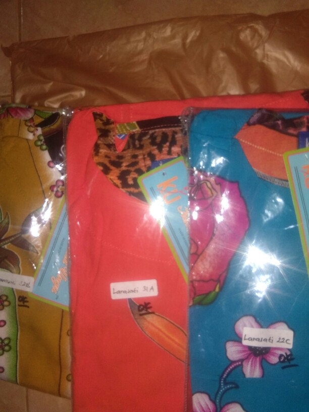 Daster Cantik Kencana Ungu Larasati (label Biru Asli Ori) : Homedress Batik Solo Adem Awet