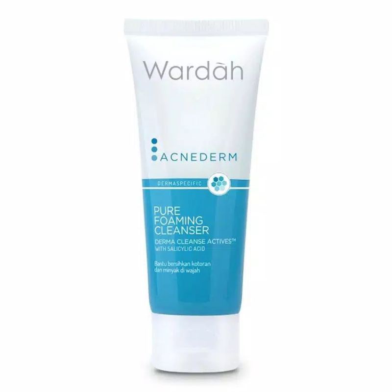 WARDAH Acnederm Pure Foaming Cleanser 60ml (Sabun Wajah Berjerawat)