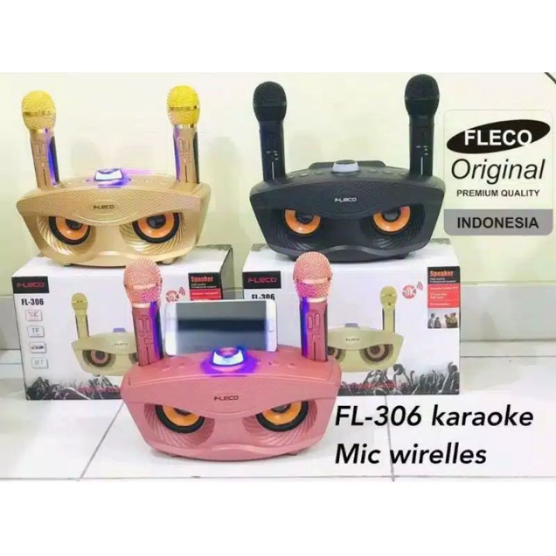 Speaker Karaoke SDRD 306 Free Mic Werless Doble