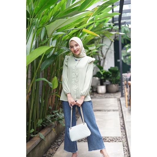 Airflow Blouse / Kemeja Blouse Basic / Blouse Ruffle