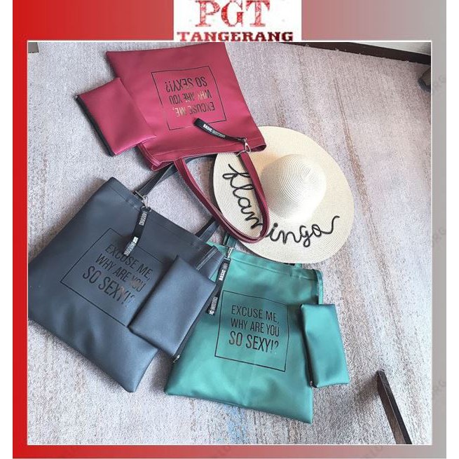 PGT - Tote Bag Pu Import Murah