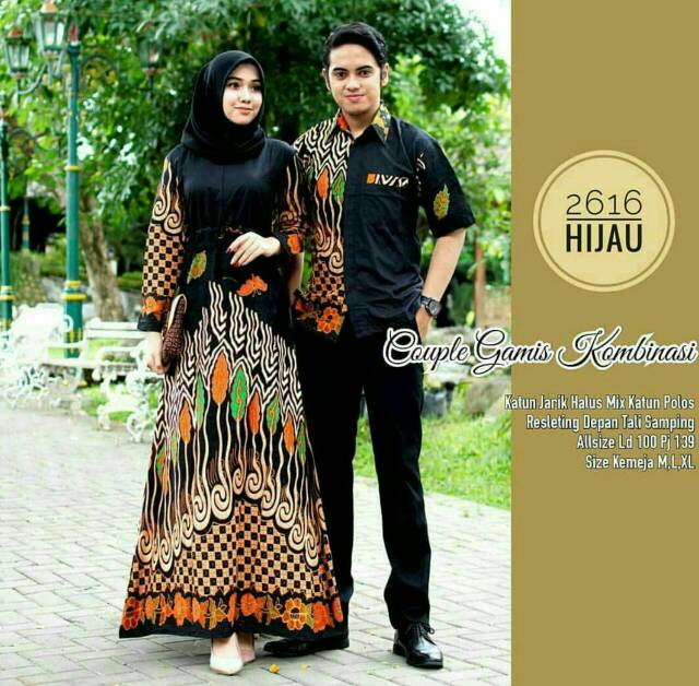 Maura couple - Sania Ruffle Batik Couple Ori Ndoro Jowi DNT