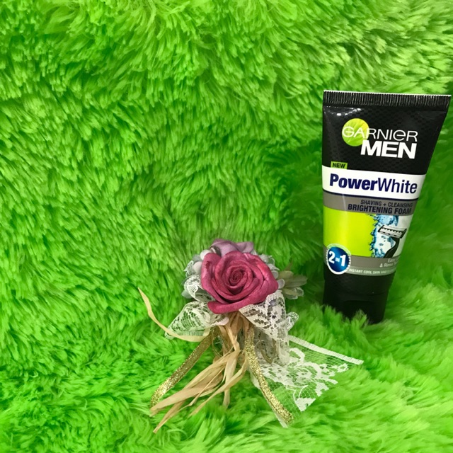 GARNIER MEN POWER WHITE SHAVING &amp; CLEANSING BRIGHTENING FOAM 50 Ml @MJ