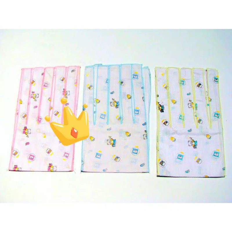 6 PC gurita ikat putih polos new born MEDIUM